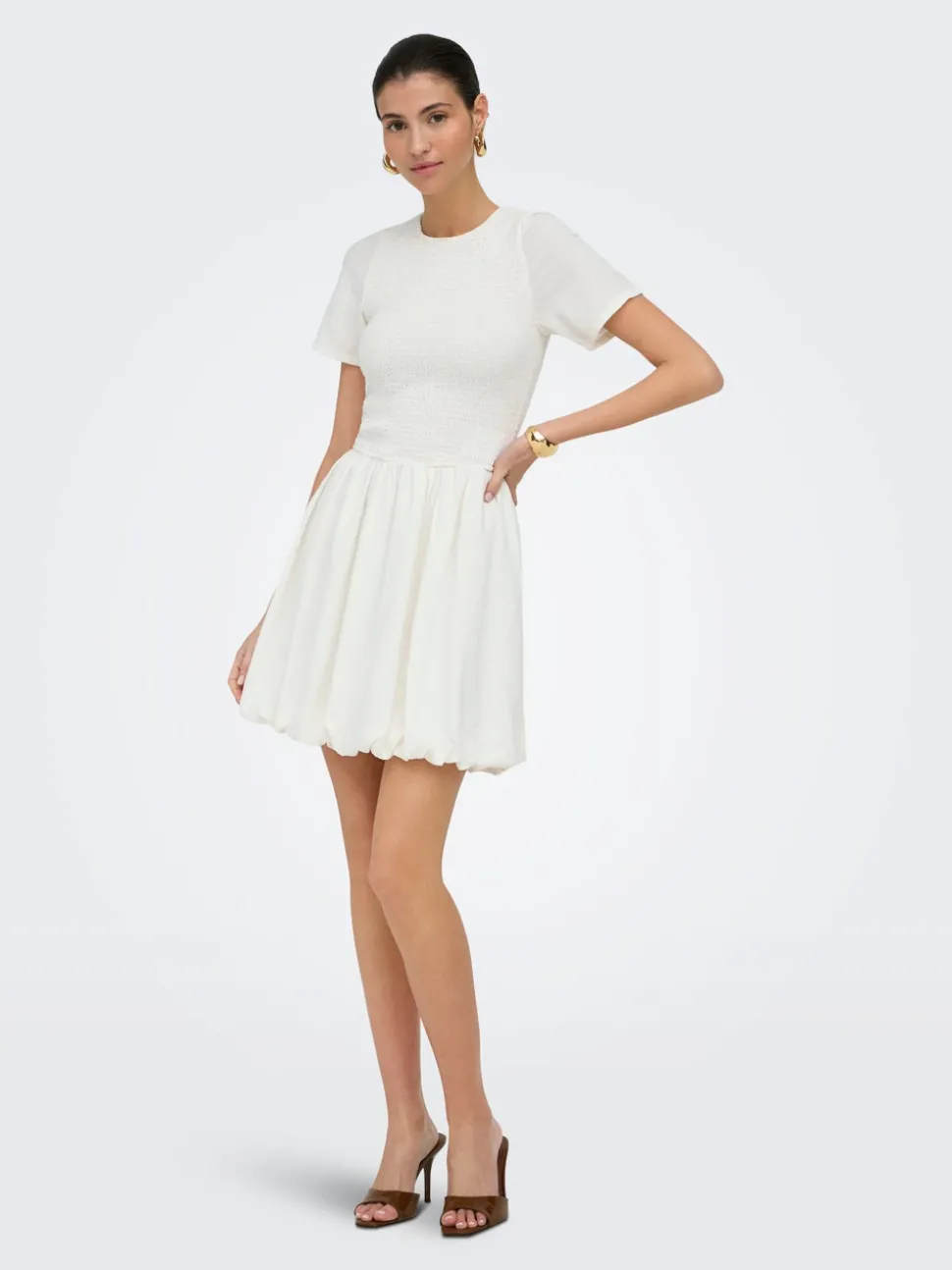 ONLGOA Leinen Kurzes Kleid