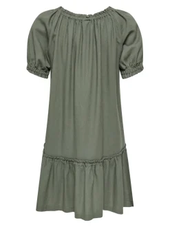 ONLGOA Leinen Kurzes Kleid