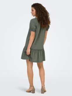 ONLGOA Leinen Kurzes Kleid