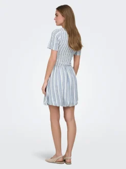 ONLGOA Leinen Kurzes Kleid