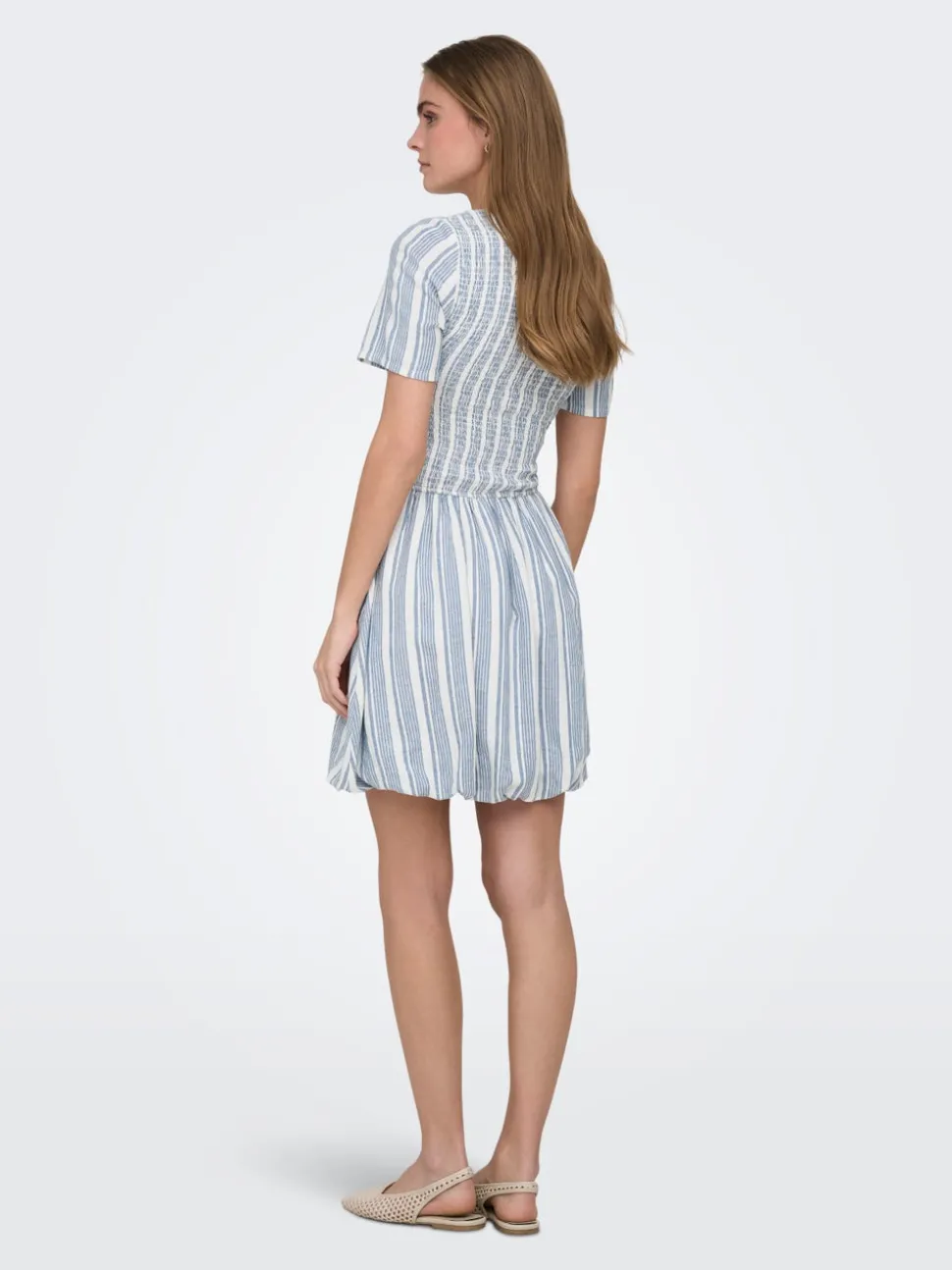 ONLGOA Leinen Kurzes Kleid