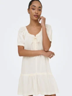 ONLGOA Leinen Kurzes Kleid
