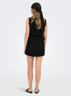 ONLGOA Leinen Kurzes Kleid