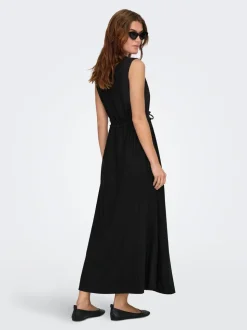 ONLGOA Leinen Langes Kleid