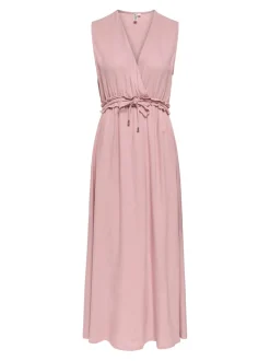 ONLGOA Leinen Langes Kleid