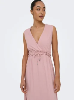 ONLGOA Leinen Langes Kleid
