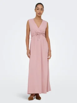 ONLGOA Leinen Langes Kleid