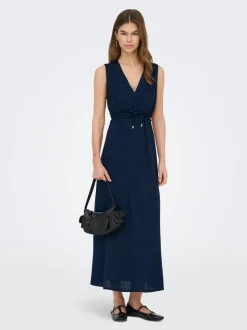 ONLGOA Leinen Langes Kleid