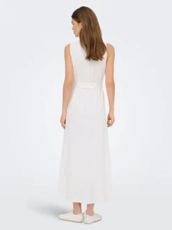 ONLGOA Leinen Langes Kleid