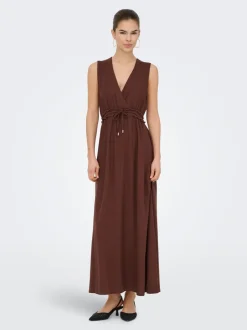 ONLGOA Leinen Langes Kleid