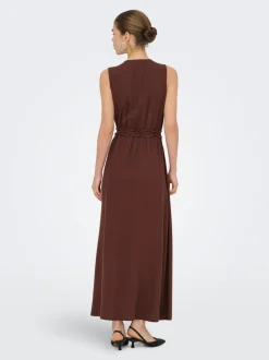 ONLGOA Leinen Langes Kleid