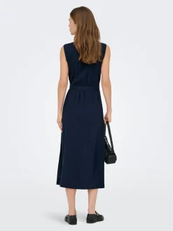 ONLGOA Leinen Langes Kleid