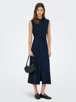 ONLGOA Leinen Langes Kleid