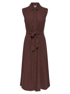 ONLGOA Leinen Langes Kleid