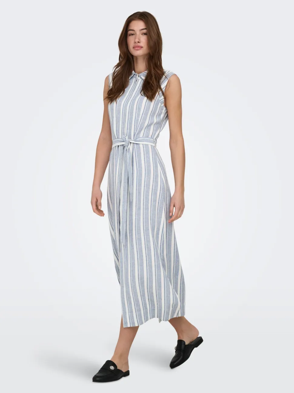 ONLGOA Leinen Langes Kleid