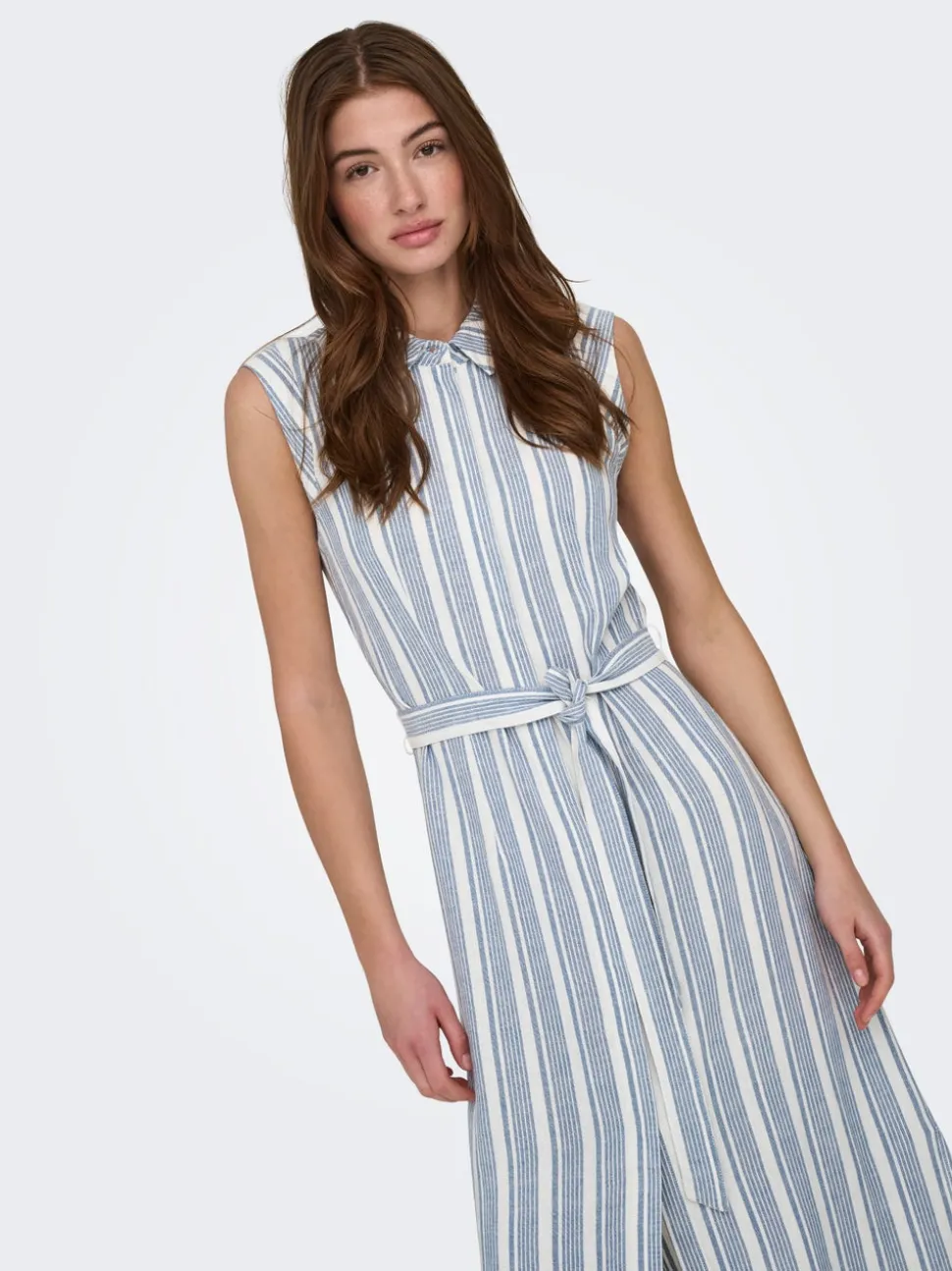 ONLGOA Leinen Langes Kleid