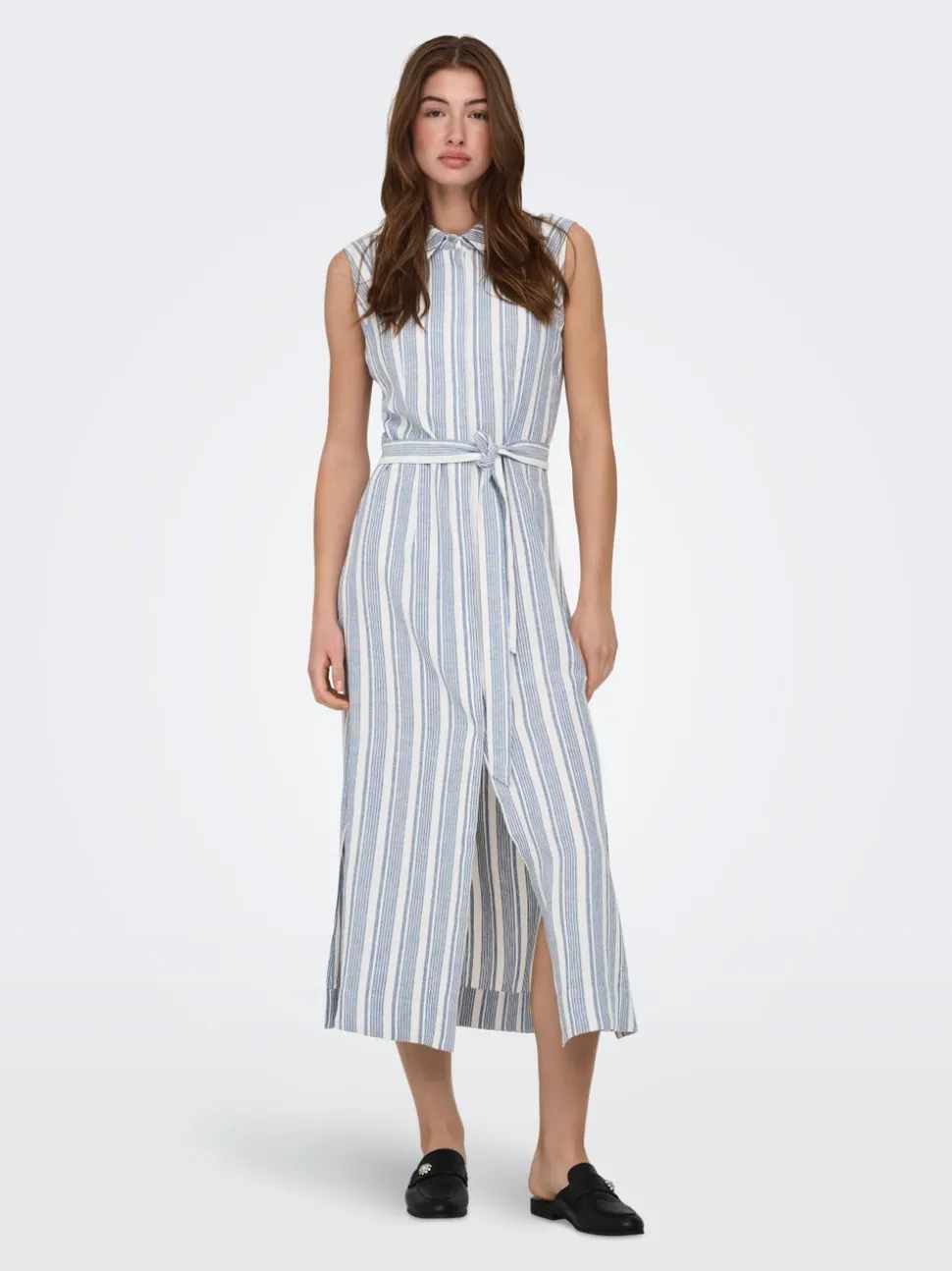 ONLGOA Leinen Langes Kleid