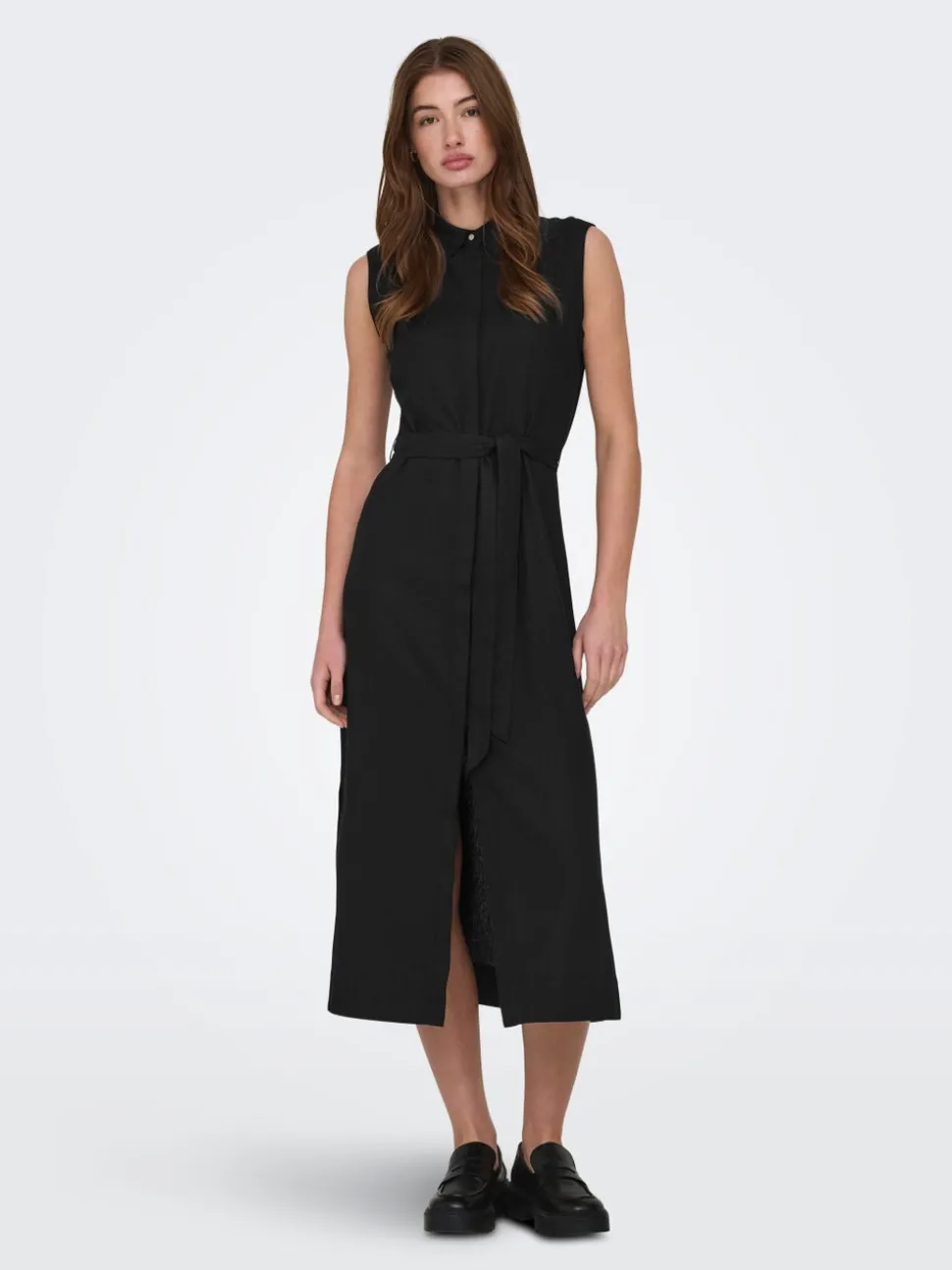 ONLGOA Leinen Langes Kleid