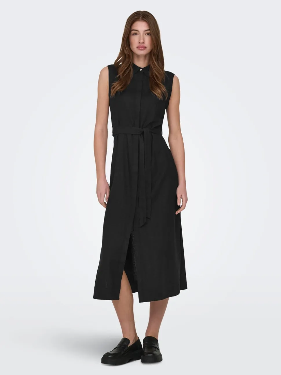 ONLGOA Leinen Langes Kleid