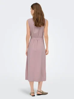 ONLGOA Leinen Langes Kleid