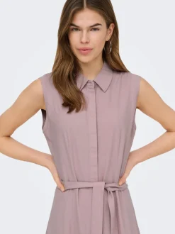 ONLGOA Leinen Langes Kleid