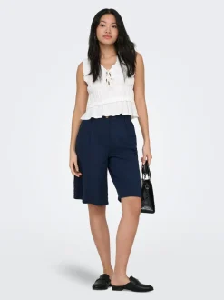 ONLGOA Locker geschnitten Leinen Shorts