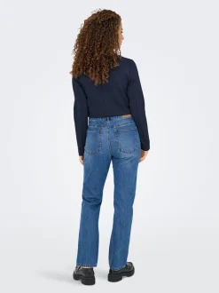 ONLHAZEL Hohe Taille Gerade geschnitten Jeans