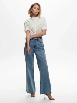 ONLHOPE Hohe Taille Weiter Beinschnitt Jeans