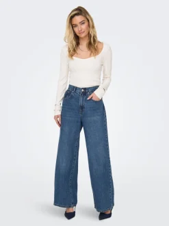 ONLHOPE Hohe Taille Weiter Beinschnitt Jeans