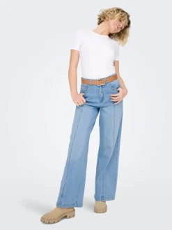 ONLHOPE Hohe Taille Weiter Beinschnitt Jeans
