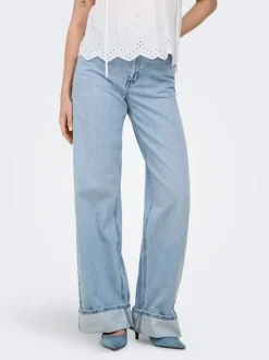 ONLHOPE Hohe Taille Weiter Beinschnitt Jeans