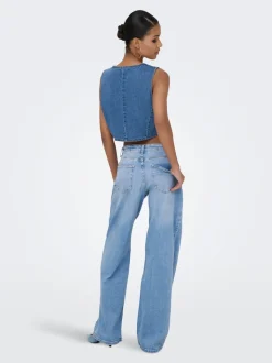 ONLHOPE Hohe Taille Weiter Beinschnitt Jeans