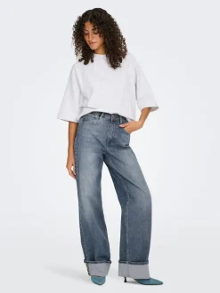 ONLHOPE Hohe Taille Weiter Beinschnitt Jeans