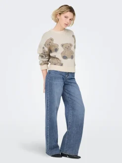 ONLHOPE Mittlere Taille Weiter Beinschnitt Jeans