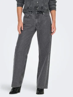 ONLHUDSON Mittlere Taille Weiter Beinschnitt Jeans