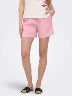 ONLITA Hohe Taille Normal geschnitten Leinen Bermuda Shorts