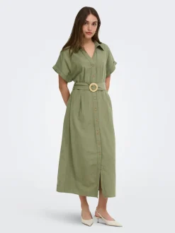 ONLJAKIRI Leinen Langes Kleid