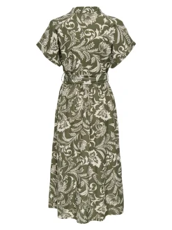 ONLJAKIRI Leinen Langes Kleid