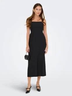 ONLJAKIRI Leinen Midikleid