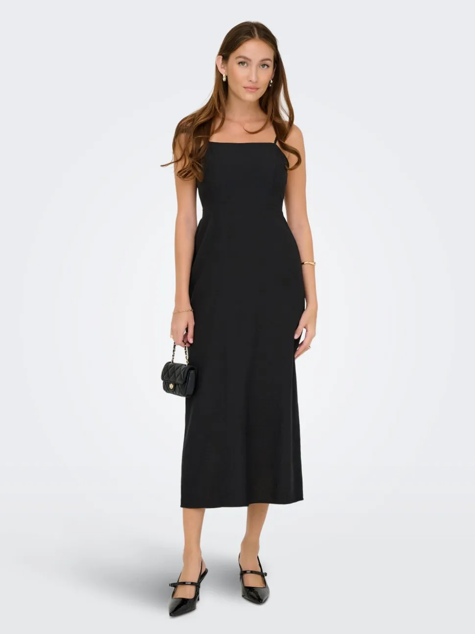 ONLJAKIRI Leinen Midikleid