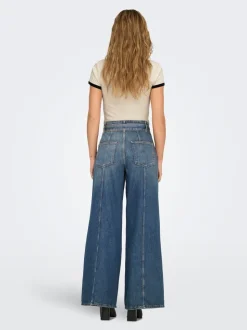 ONLJOELLE Hohe Taille Weiter Beinschnitt Jeans