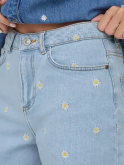 ONLJOSEPHINE Hohe Taille Locker geschnitten Jeans-Shorts