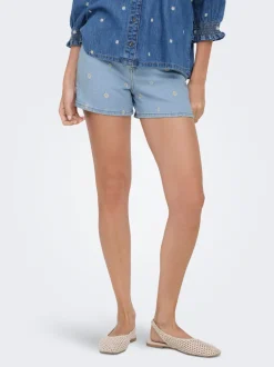ONLJOSEPHINE Hohe Taille Locker geschnitten Jeans-Shorts