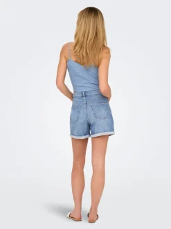 ONLJOSEPHINE Hohe Taille Normal geschnitten Jeans-Shorts