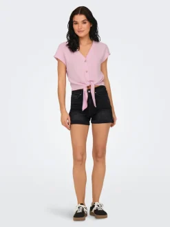 ONLJOSEPHINE Hohe Taille Normal geschnitten Jeans-Shorts