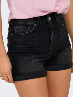 ONLJOSEPHINE Hohe Taille Normal geschnitten Jeans-Shorts