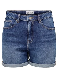 ONLJOSEPHINE Hohe Taille Normal geschnitten Jeans-Shorts