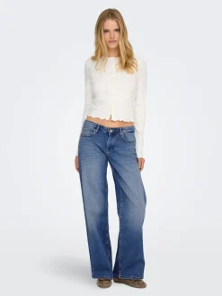 ONLJUDY-O Niedrige Taille Gerade geschnitten Jeans