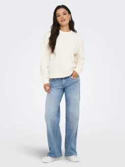 ONLJUDY-O Niedrige Taille Gerade geschnitten Jeans