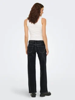 ONLJUDY-O Niedrige Taille Gerade geschnitten Jeans